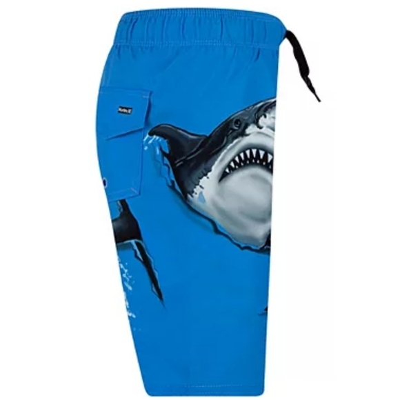 Hurley One & Only Shark Surf Swim Trunks Size 7 - Picture 3 of 15